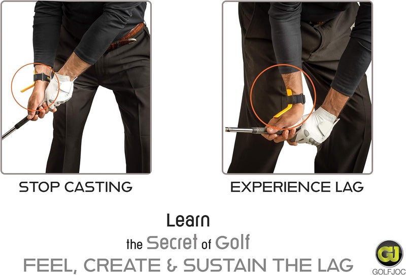 GolfJOC Power Lag Pro and Flat Wrist Pro Golf Swing Training Aids for Improved Chipping and Full Swing - Image 4